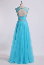Load image into Gallery viewer, 2024 Splendid Prom Dresses Scoop Backless A Line Floor Length