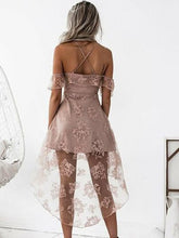 Load image into Gallery viewer, A-Line/Princess Off-The-Shoulder Jacey Lace Homecoming Dresses Short/Mini Dresses